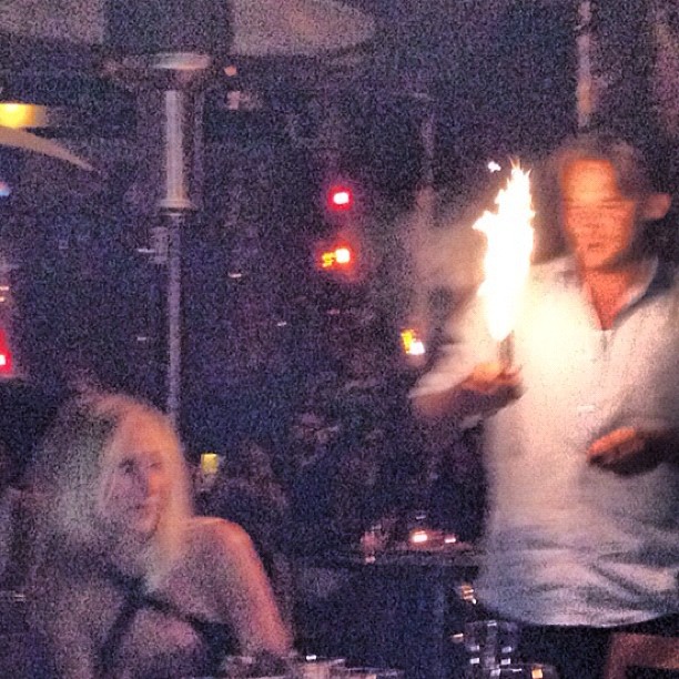 My sister Kimberly Stewart's bday and my brother Sean looks like he's about to set her on fire