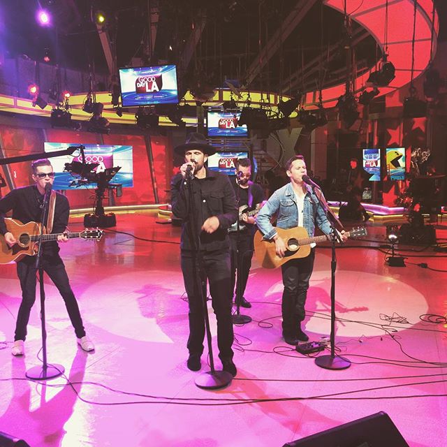 About to go live on Good Day LA. Tune in now to hear some new tunes from out today