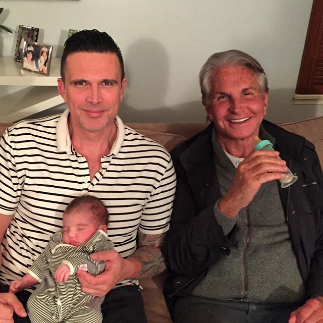 "Two men and a  ". @georgehamilton
