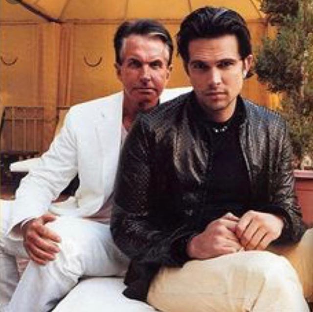 Me and pops, back in the day. @georgehamilton